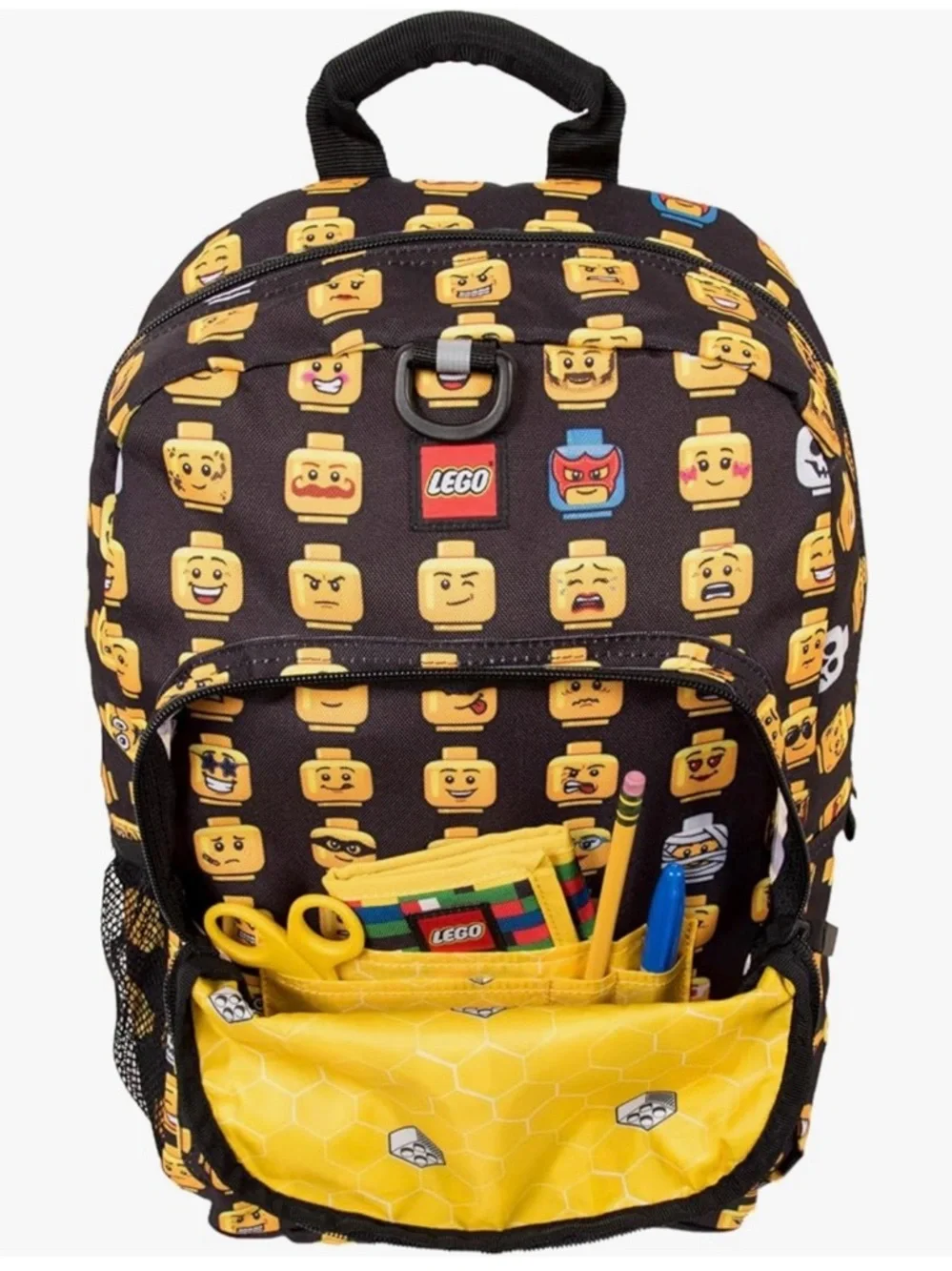 LEGO Heritage Classic Kids lego head School Backpack AND POUCH EUC